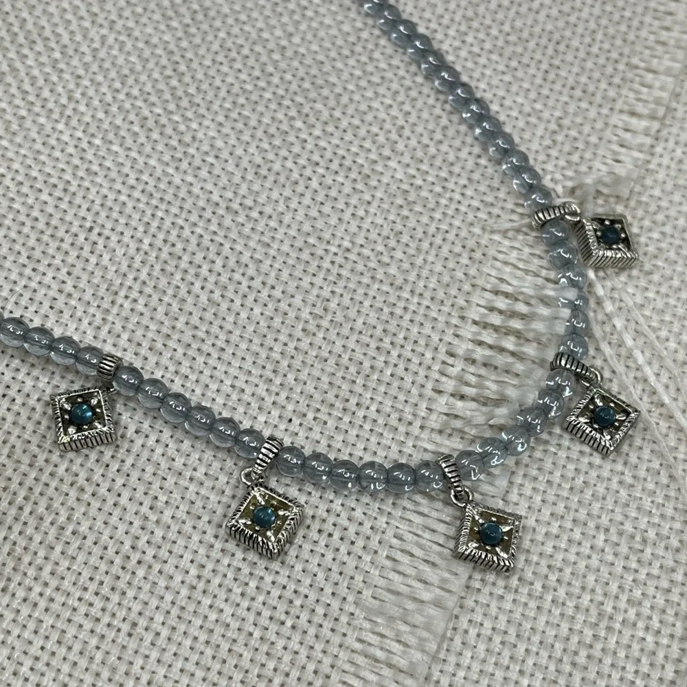 ✨ Vintage Napier Azure Dreams 16-18" Station Necklace - Picture 13 of 17